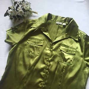 4/$25 CATO green button down top